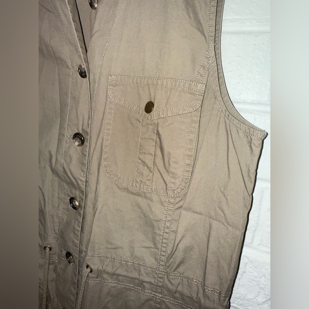 LAUREN RALPH LAUREN Women’s Button Front Drawstring Waist Cotton Dress Sz 10 ✨ - Picture 4 of 8
